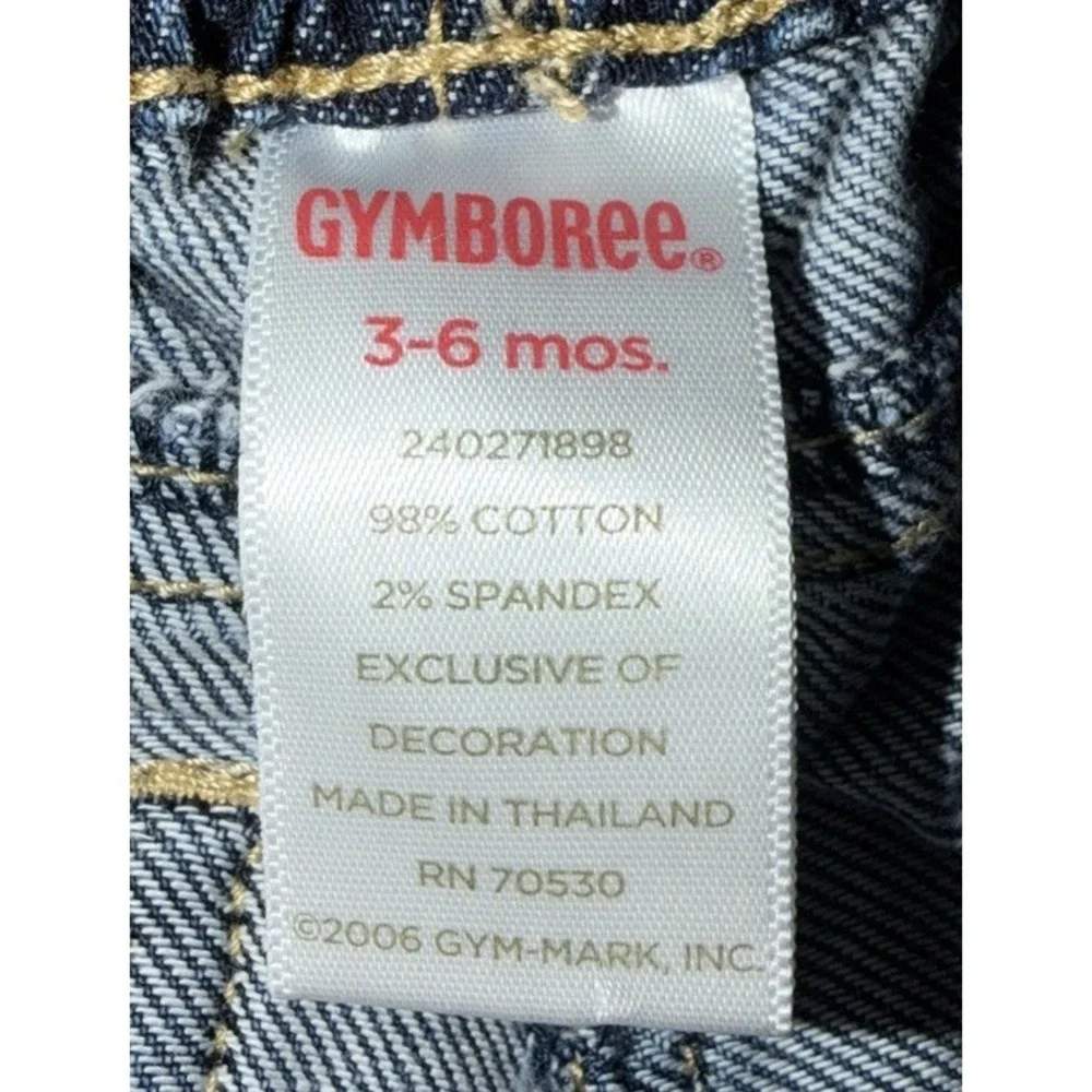 Vintage Gymboree Y2K  Jean Capri's Denim 3-6‎ mo. Pony Equestrian Club 2006